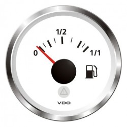 VDO ViewLine Fuel Level 3-180 Ohm White 52mm