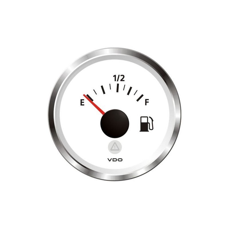 VDO ViewLine Brandstofniveau 90-0.5 Ohm* Wit 52mm VDO ViewLine Brandstofniveau 90-0.5 Ohm* Wit 52mm