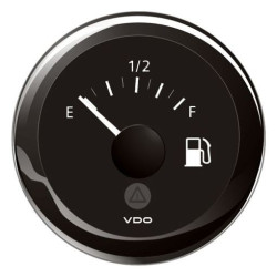 A2C59514094 Veratron ViewLine - 52mm Black Fuel Level E-F - 240-33 Ohm - 12-24V DLRB