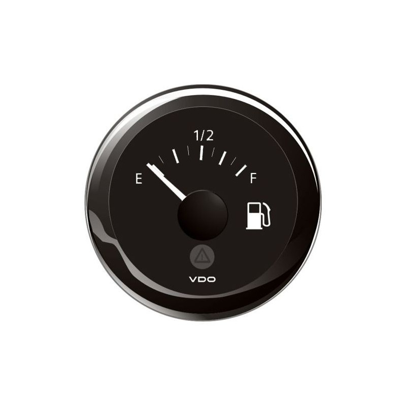 A2C59514094 Veratron ViewLine - 52mm Black Fuel Level E-F - 240-33 Ohm - 12-24V DLRB