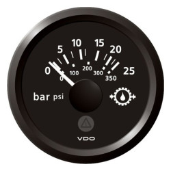 A2C59514138 Veratron ViewLine Transmission oil pressure 25Bar Black 52mm