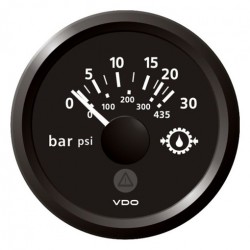 VDO ViewLine Getriebe Öldruck 30Bar Schwarz 52mm