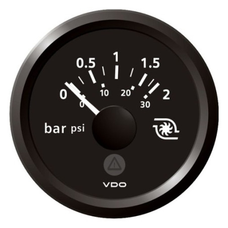 A2C59514151 Veratron ViewLine Turbo Pressure 2Bar Black 52mm