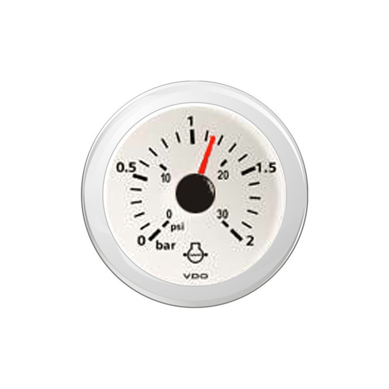 A2C59513850 Veratron ViewLine Cooling Water Pressure 2Bar White 52mm