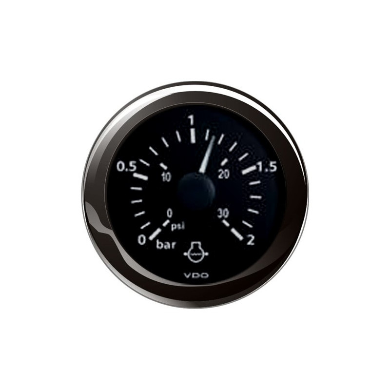 A2C59513849 Veratron ViewLine Cooling Water Pressure 2Bar Black 52mm
