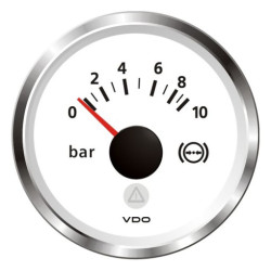 A2C59514195 Veratron ViewLine Brake Pressure 10Bar White 52mm