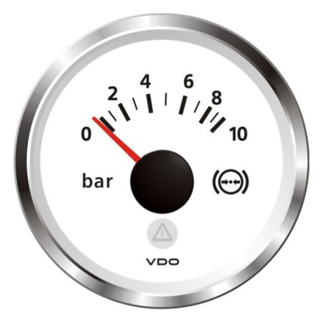 A2C59514195 Veratron ViewLine Brake Pressure 10Bar White 52mm