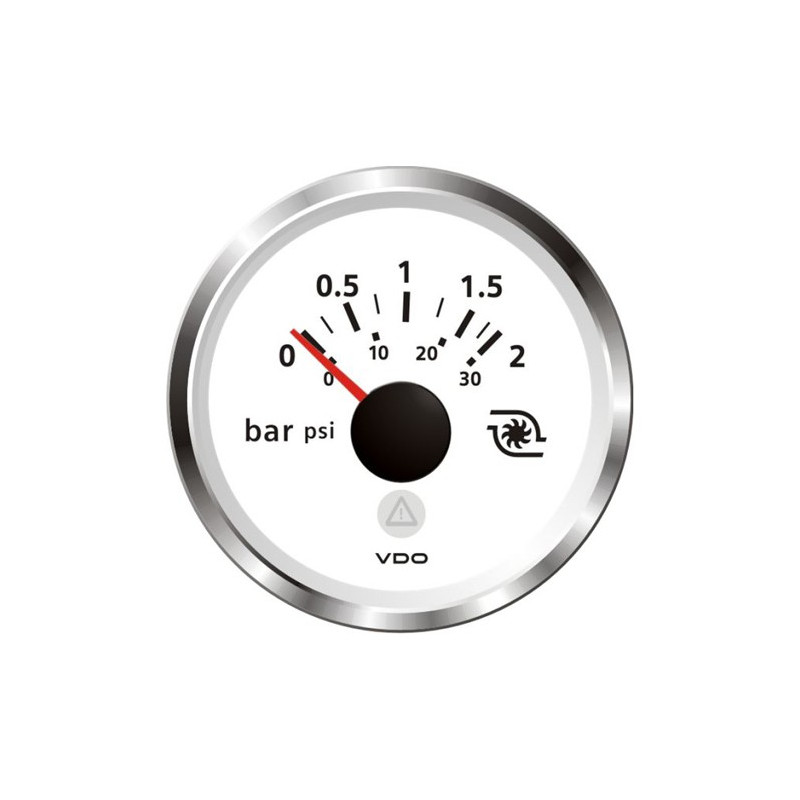 A2C59514226 Veratron ViewLine Turbo Pressure 2Bar White 52mm