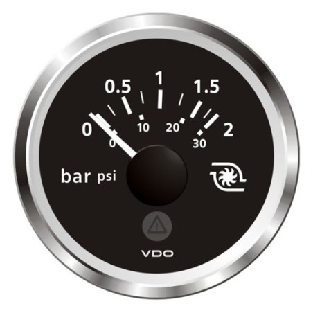 A2C59514150 Veratron ViewLine Turbo Pressure 2Bar Black 52mm
