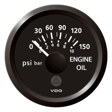 A2C59514116 Veratron ViewLine Engine Oil Pressure 150PSI Black 52mm