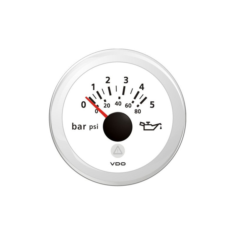 A2C59514211 Veratron ViewLine Engine Oil Pressure 5Bar White 52mm