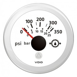 VDO ViewLine Getriebe Öldruck 350PSI Weiß 52mm