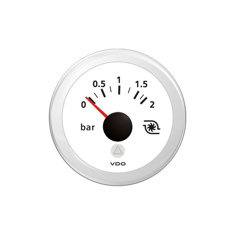 A2C59514227 Veratron ViewLine Turbo Pressure 2Bar White 52mm