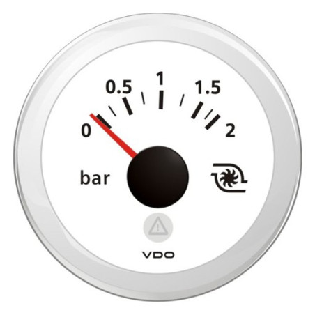 A2C59514227 Veratron ViewLine Turbo Pressure 2Bar White 52mm