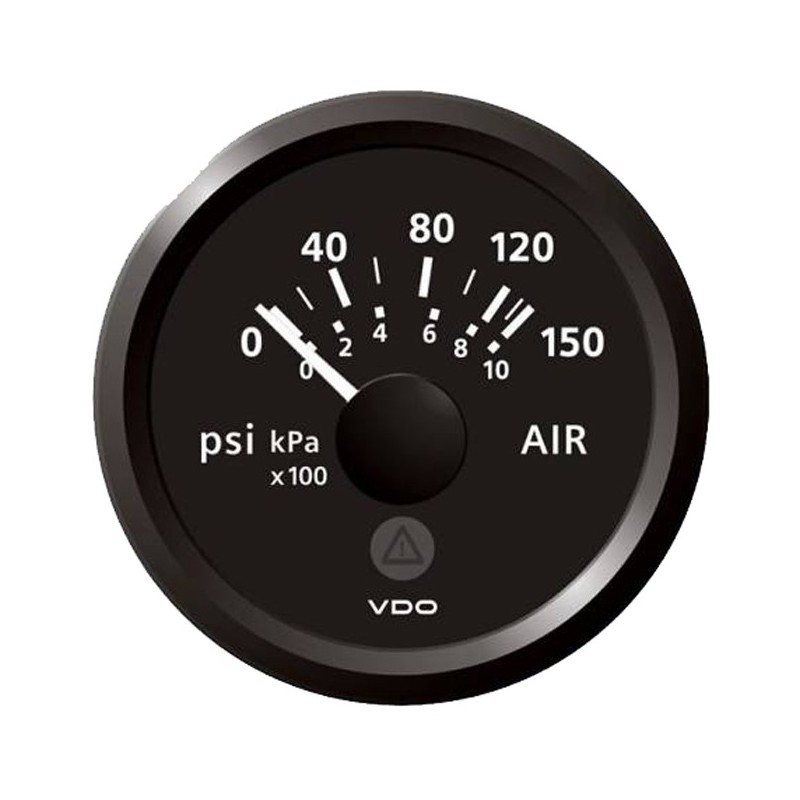 VDO ViewLine Luftdruck 150PSI Schwarz 52mm