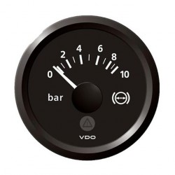 VDO ViewLine Brake Pressure 10Bar Black 52mm