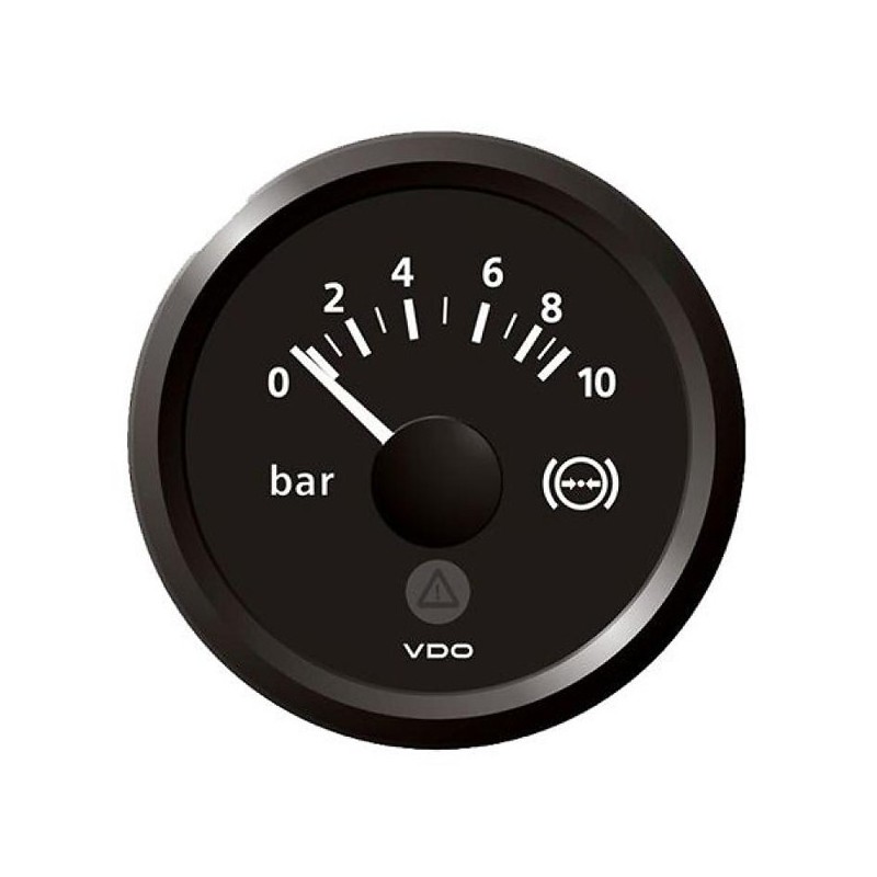 VDO ViewLine Bremsdruck 10Bar Schwarz 52mm