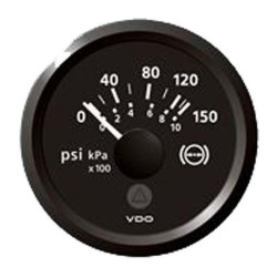 A2C59514105 Veratron ViewLine Brake Pressure 150PSI Black 52mm