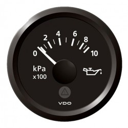 VDO ViewLine Motoroliedruk 10kPa Zwart 52mm