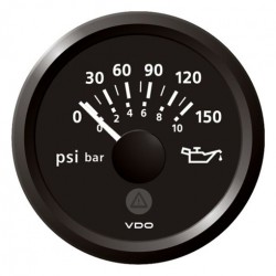 VDO ViewLine Motor Öldruck 150PSI Schwarz 52mm