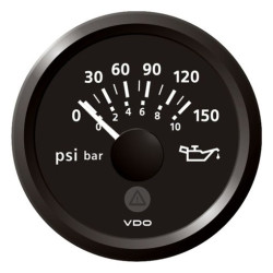 A2C59514117 Veratron ViewLine Engine Oil Pressure 150PSI Black 52mm