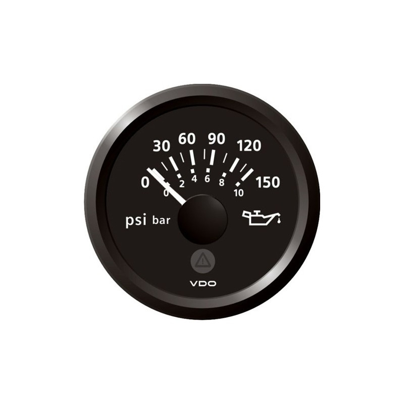 A2C59514117 Veratron ViewLine Engine Oil Pressure 150PSI Black 52mm