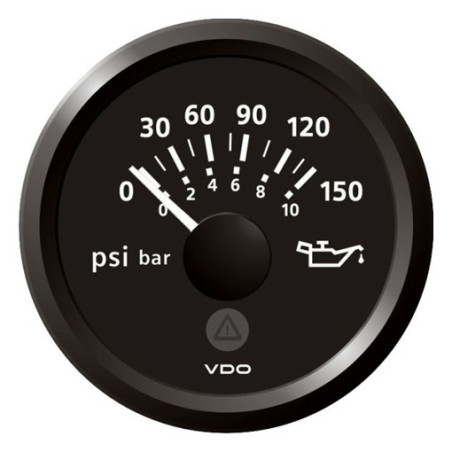 A2C59514117 Veratron ViewLine Engine Oil Pressure 150PSI Black 52mm