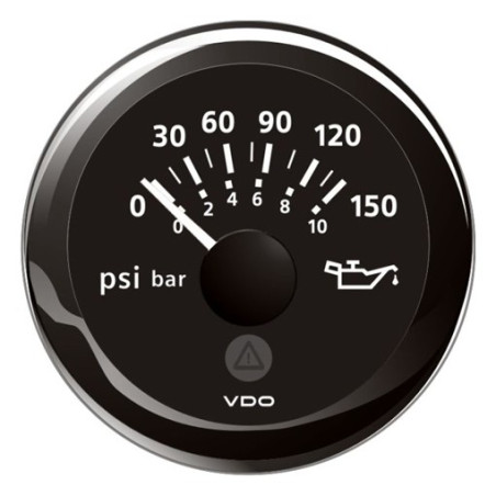 A2C59514118 Veratron ViewLine Engine Oil Pressure 150PSI Black 52mm