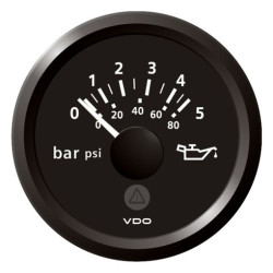 A2C59514125 Veratron ViewLine Engine Oil Pressure 5Bar Black 52mm