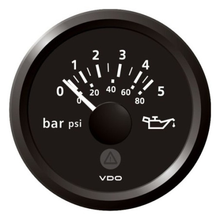 A2C59514125 Veratron ViewLine Engine Oil Pressure 5Bar Black 52mm