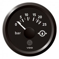 VDO ViewLine Gear Oil Pressure 25Bar Black 52mm