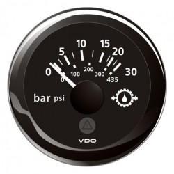 VDO ViewLine Getriebe Öldruck 30Bar Schwarz 52mm