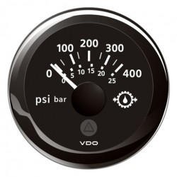 VDO ViewLine Getriebe Öldruck 400PSI Schwarz 52mm