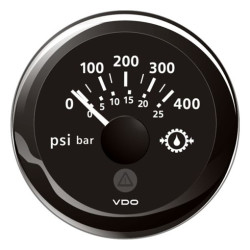 A2C59514145 Veratron ViewLine Transmission oil pressure 400PSI Black 52mm
