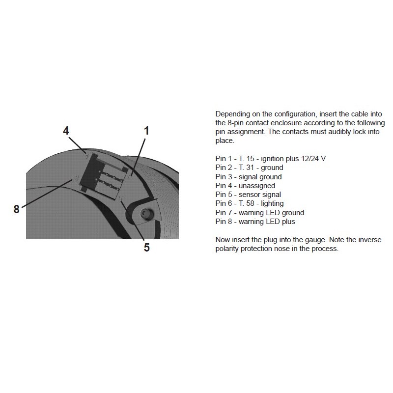 Veratron ViewLine Gear Oil Pressure 400PSI Black 52mm
