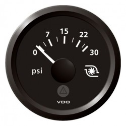 VDO ViewLine Turbodruck 30PSI Schwarz 52mm