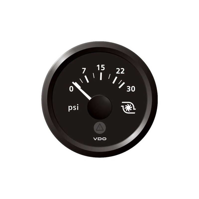 A2C59514153 Veratron ViewLine Turbo Pressure 30PSI Black 52mm