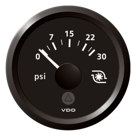 A2C59514153 Veratron ViewLine Turbo Pressure 30PSI Black 52mm