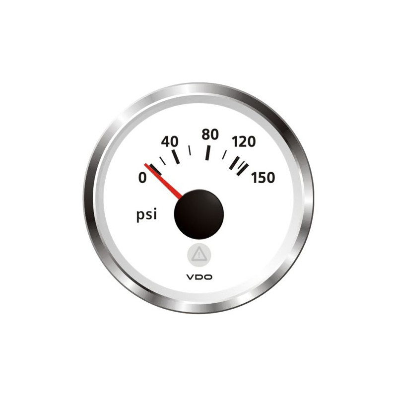 A2C59514194 Veratron ViewLine Engine Oil Pressure 150PSI White 52mm