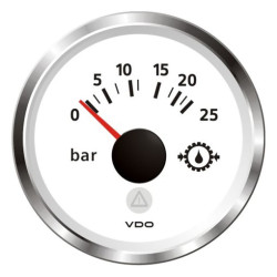 A2C59514219 Veratron ViewLine Transmission oil pressure 25Bar White 52mm