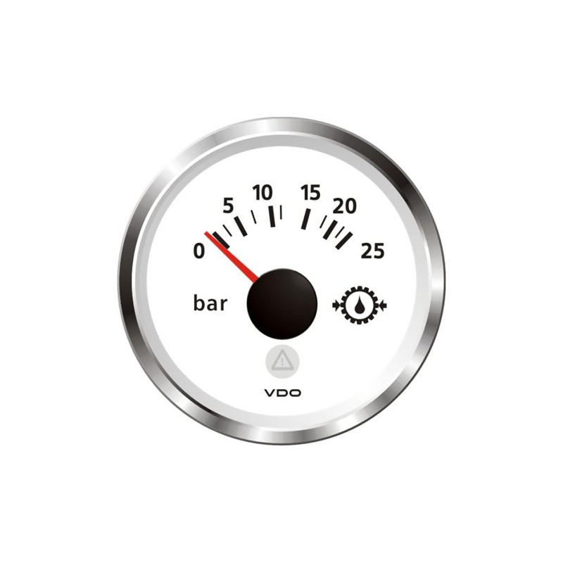 A2C59514219 Veratron ViewLine Transmission oil pressure 25Bar White 52mm
