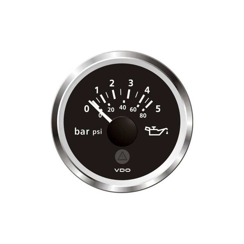 A2C59514124 Veratron ViewLine Engine Oil Pressure 5Bar Black 52mm