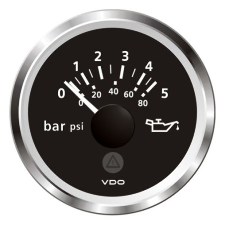 A2C59514124 Veratron ViewLine Engine Oil Pressure 5Bar Black 52mm