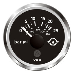 A2C59514137 Veratron ViewLine Transmission oil pressure 25Bar Black 52mm