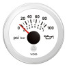 A2C59514196 Veratron ViewLine Engine Oil Pressure 100PSI White 52mm