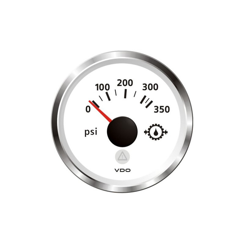 A2C59514222 Veratron ViewLine Transmission oil pressure 350PSI White 52mm