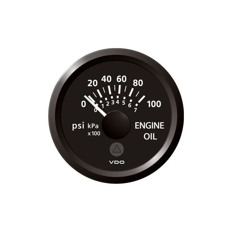 A2C59514106 Veratron ViewLine Engine Oil Pressure 100PSI Black 52mm