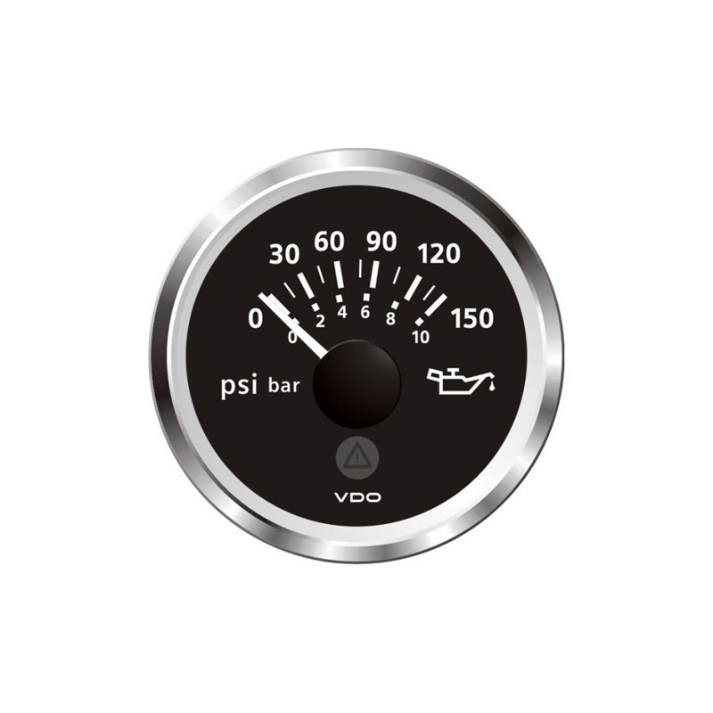 A2C59514119 Veratron ViewLine Engine Oil Pressure 150PSI Black 52mm