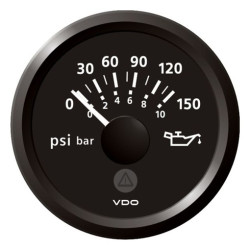 A2C59514120 Veratron ViewLine Engine Oil Pressure 150PSI Black 52mm