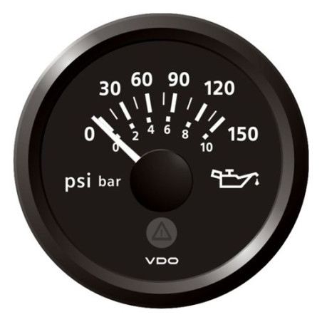 A2C59514120 Veratron ViewLine Engine Oil Pressure 150PSI Black 52mm